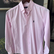 Polo Ralph Lauren Embroidered Pony Linen Shirt S - Threads Uncovered