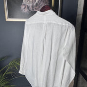 Polo Ralph Lauren Embroidered Pony Linen Shirt S - Threads Uncovered