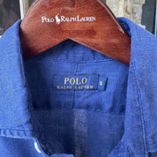 Polo Ralph Lauren Embroidered Pony Linen Shirt S - Threads Uncovered