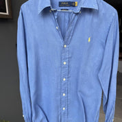 Polo Ralph Lauren Embroidered Pony Linen Shirt S - Threads Uncovered