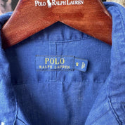 Polo Ralph Lauren Embroidered Pony Linen Shirt S - Threads Uncovered