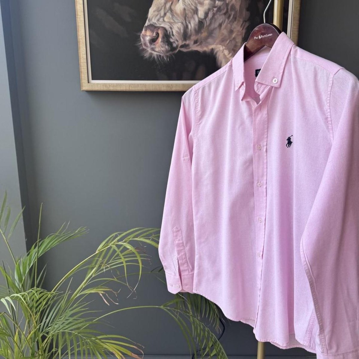 Polo Ralph Lauren Embroidered Pony Linen Shirt S - Threads Uncovered