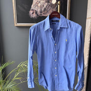 Polo Ralph Lauren Embroidered Pony Linen Shirt S - Threads Uncovered