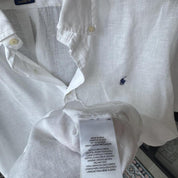 Polo Ralph Lauren Embroidered Pony Linen Shirt XL - Threads Uncovered