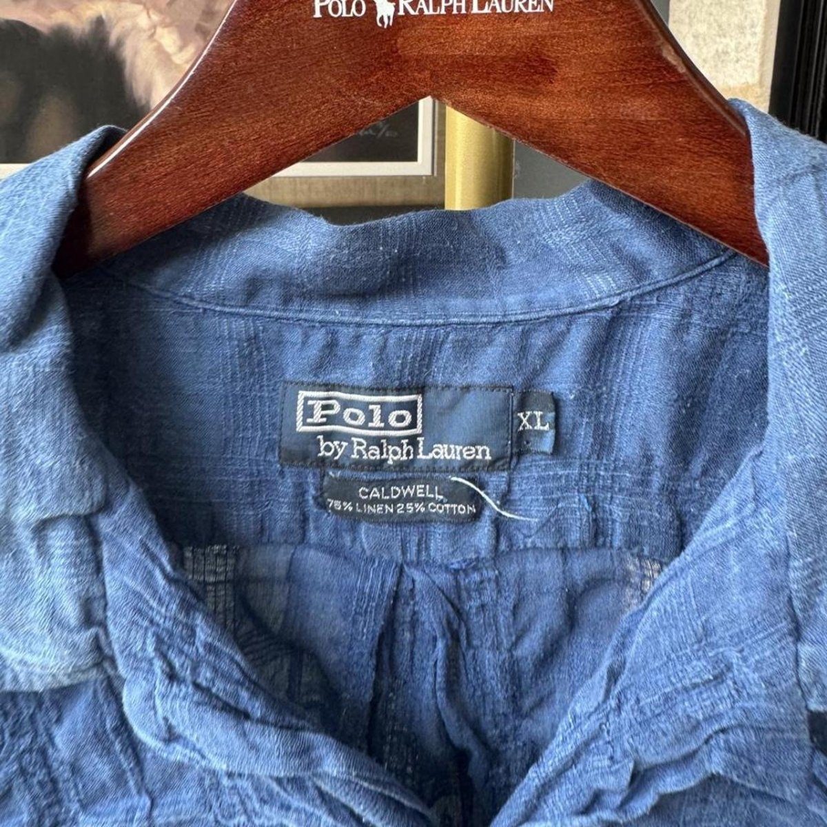 Polo Ralph Lauren Embroidered Pony Linen Shirt XL - Threads Uncovered