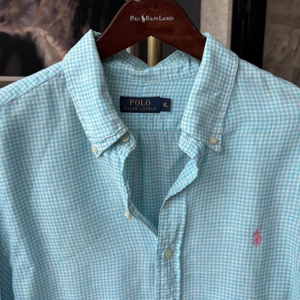 Polo Ralph Lauren Embroidered Pony Linen Shirt XL - Threads Uncovered
