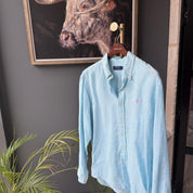 Polo Ralph Lauren Embroidered Pony Linen Shirt XL - Threads Uncovered