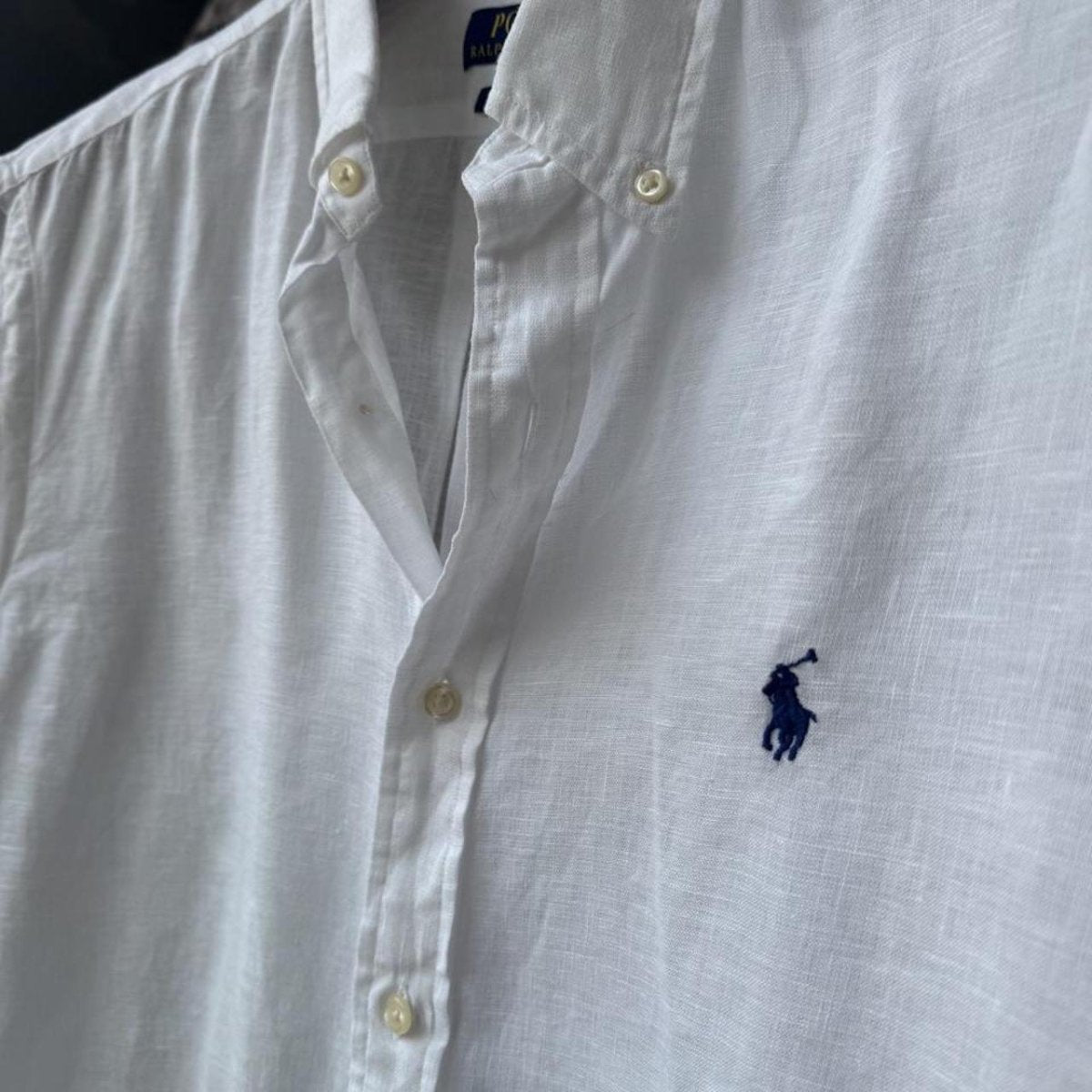 Polo Ralph Lauren Embroidered Pony Linen Shirt XL - Threads Uncovered