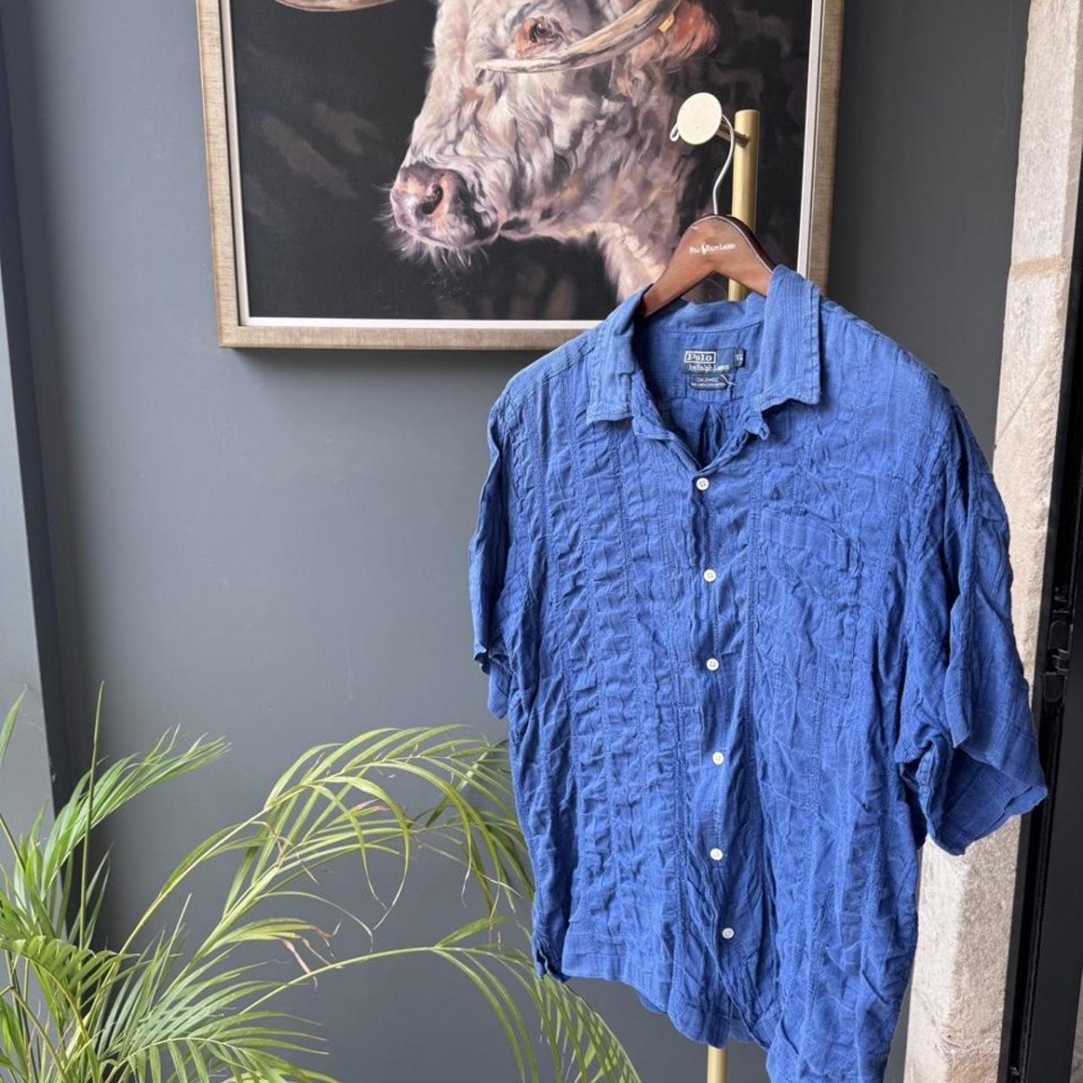 Polo Ralph Lauren Embroidered Pony Linen Shirt XL - Threads Uncovered