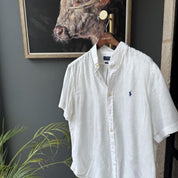 Polo Ralph Lauren Embroidered Pony Linen Shirt XL - Threads Uncovered