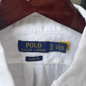 Polo Ralph Lauren Embroidered Pony Linen Shirt XL - Threads Uncovered
