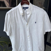 Polo Ralph Lauren Embroidered Pony Linen Shirt XL - Threads Uncovered