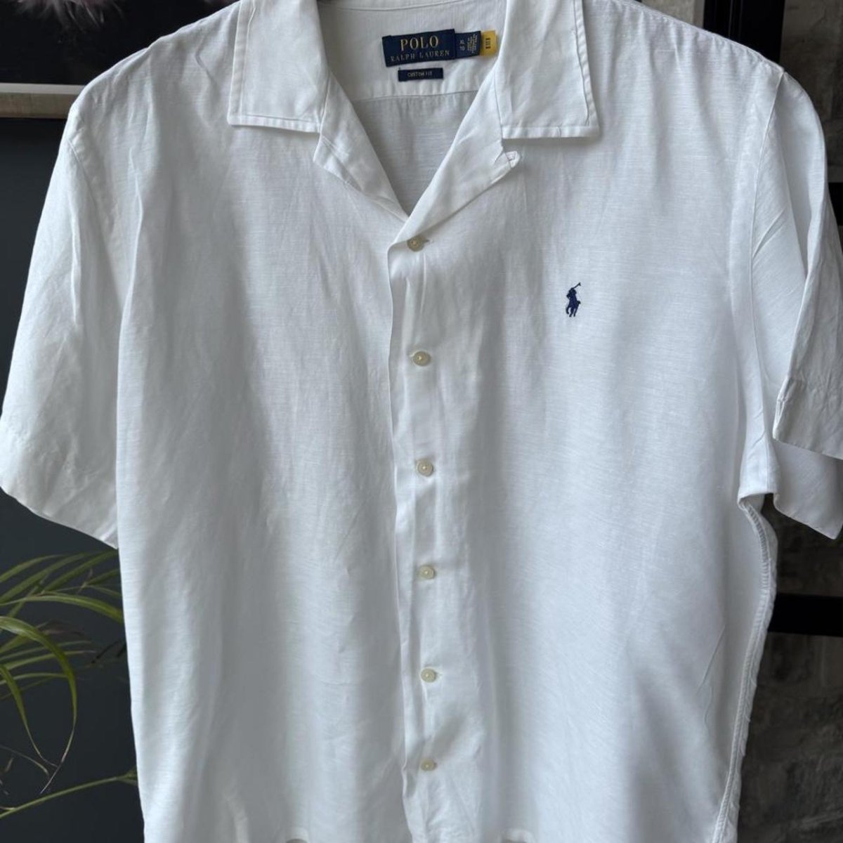 Polo Ralph Lauren Embroidered Pony Linen Shirt XL - Threads Uncovered