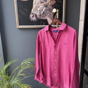 Polo Ralph Lauren Embroidered Pony Linen Shirt XL - Threads Uncovered