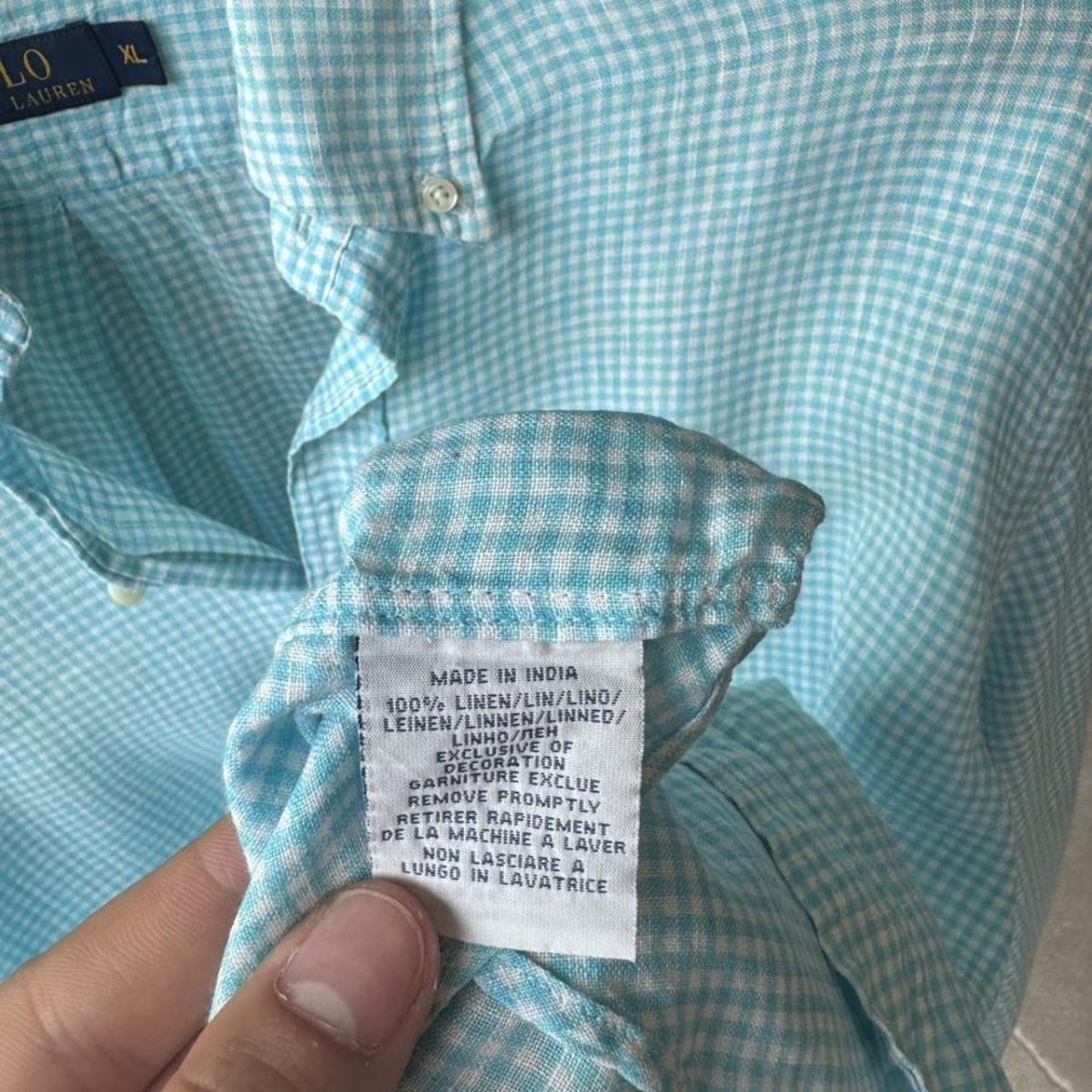 Polo Ralph Lauren Embroidered Pony Linen Shirt XL - Threads Uncovered