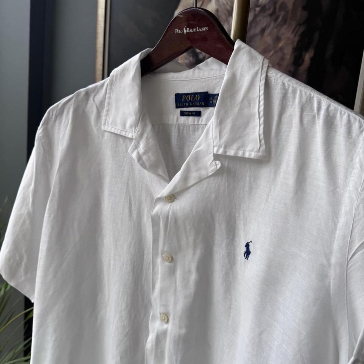 Polo Ralph Lauren Embroidered Pony Linen Shirt XL - Threads Uncovered
