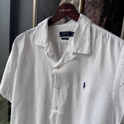 Polo Ralph Lauren Embroidered Pony Linen Shirt XL - Threads Uncovered
