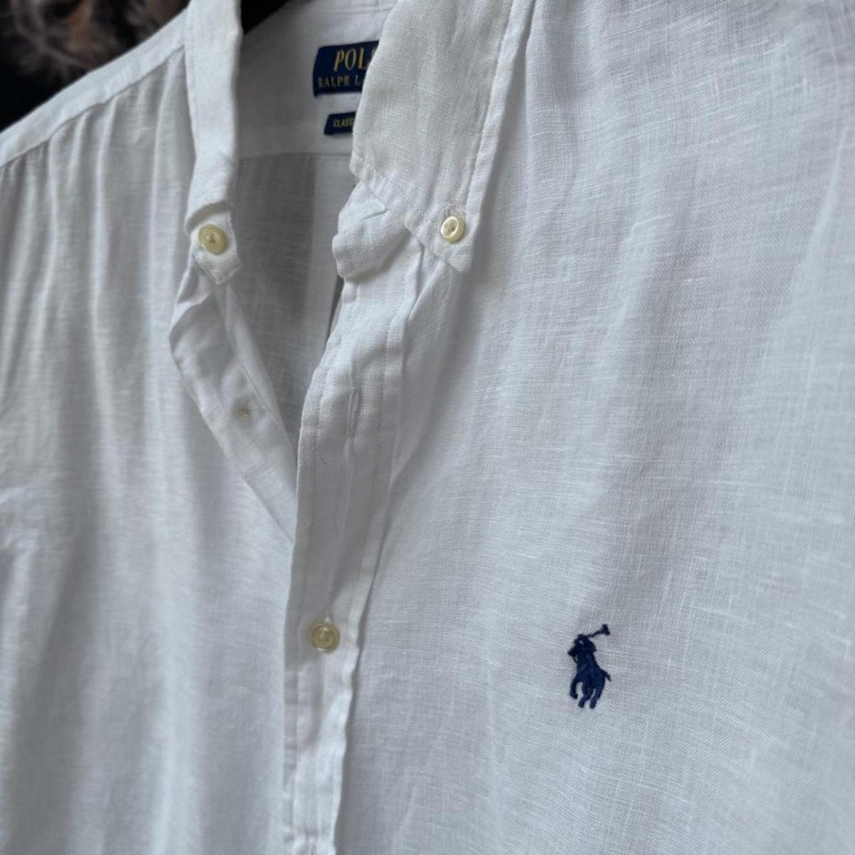 Polo Ralph Lauren Embroidered Pony Linen Shirt XL - Threads Uncovered