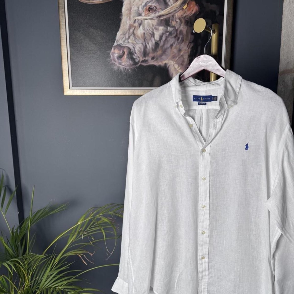 Polo Ralph Lauren Embroidered Pony Linen Shirt XXL - Threads Uncovered