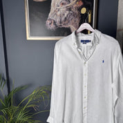 Polo Ralph Lauren Embroidered Pony Linen Shirt XXL - Threads Uncovered