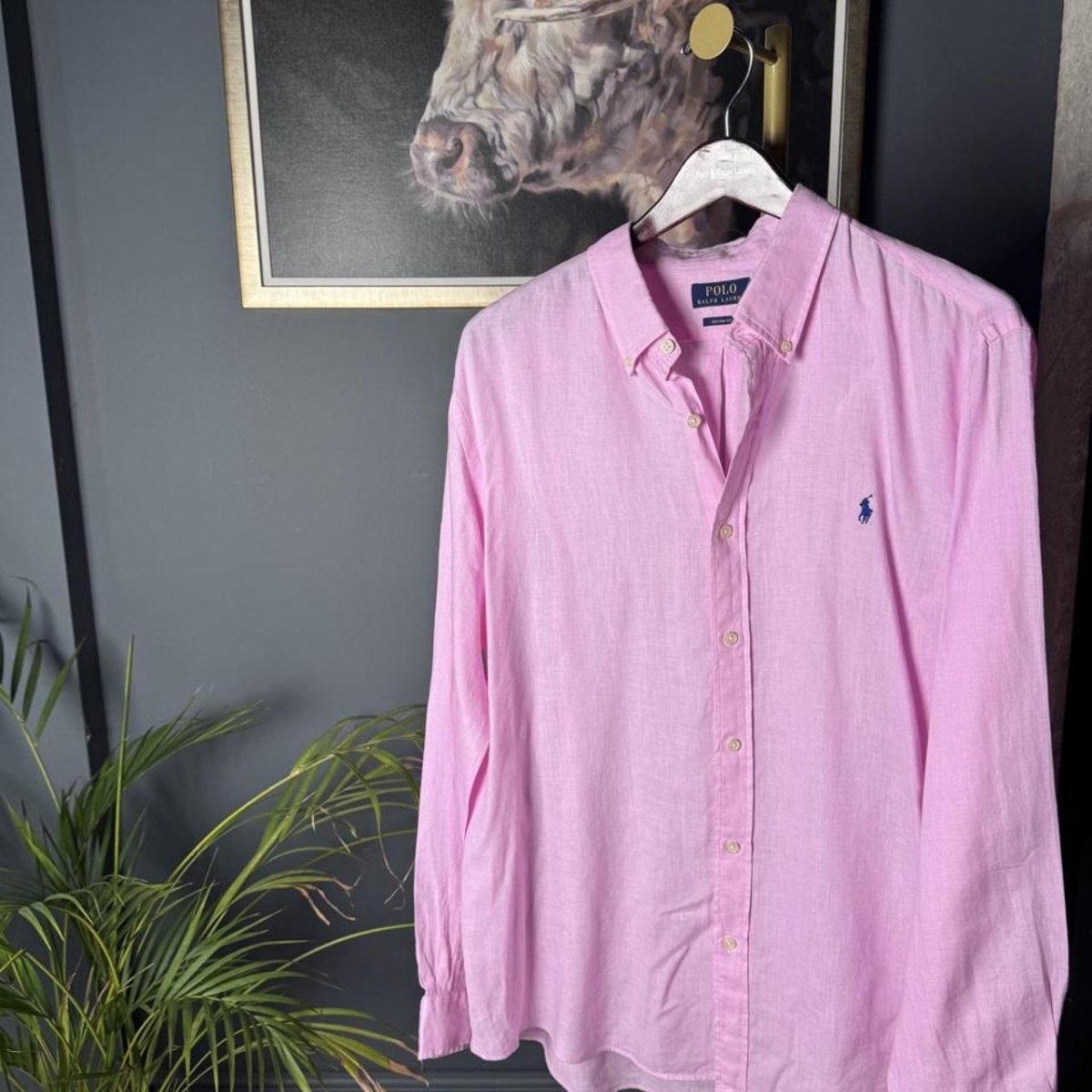 Polo Ralph Lauren Embroidered Pony Linen Shirt XXL - Threads Uncovered