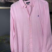 Polo Ralph Lauren Embroidered Pony Linen Shirt XXL - Threads Uncovered