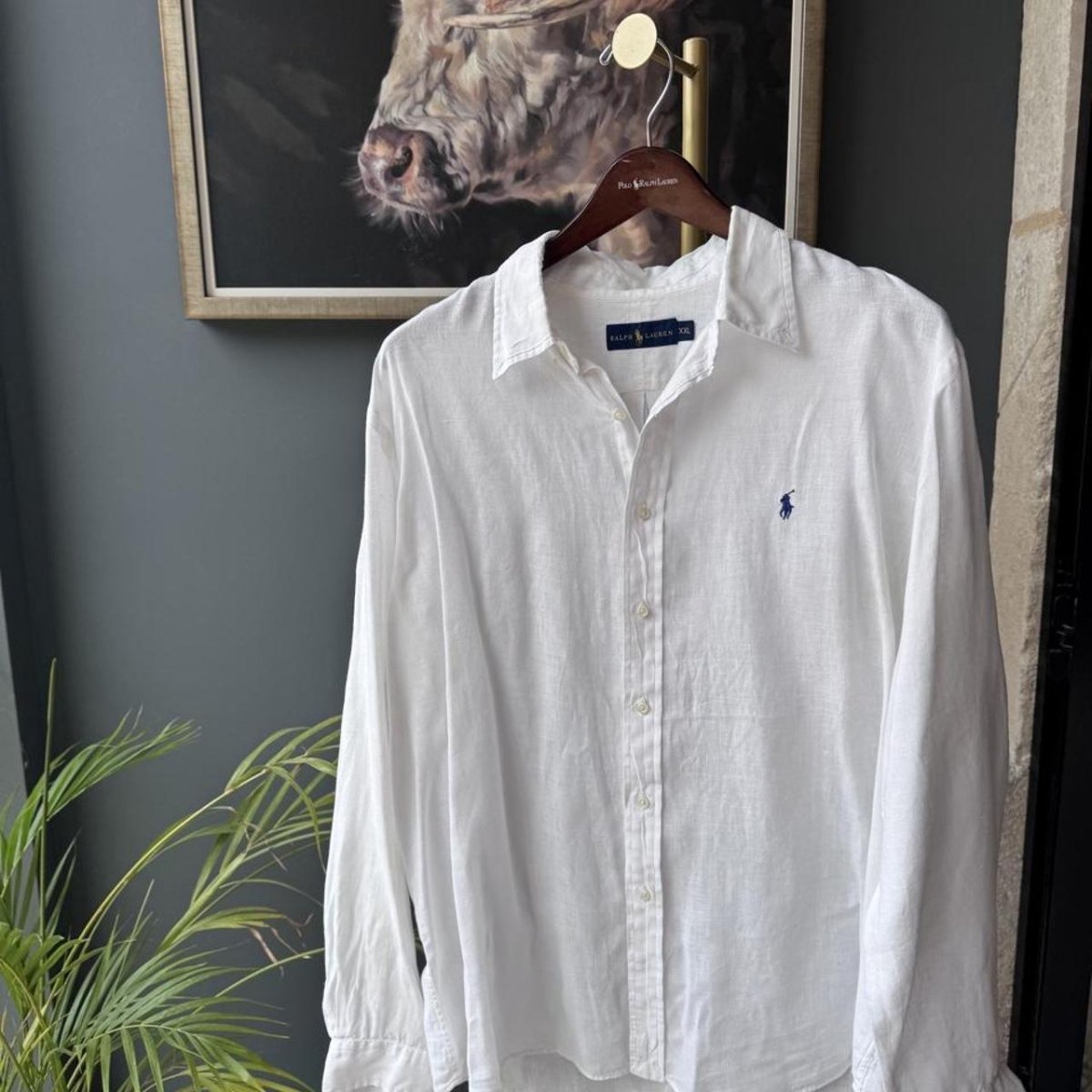 Polo Ralph Lauren Embroidered Pony Linen Shirt XXL - Threads Uncovered