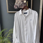 Polo Ralph Lauren Embroidered Pony Linen Shirt XXL - Threads Uncovered