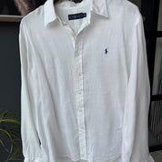 Polo Ralph Lauren Embroidered Pony Linen Shirt XXL - Threads Uncovered