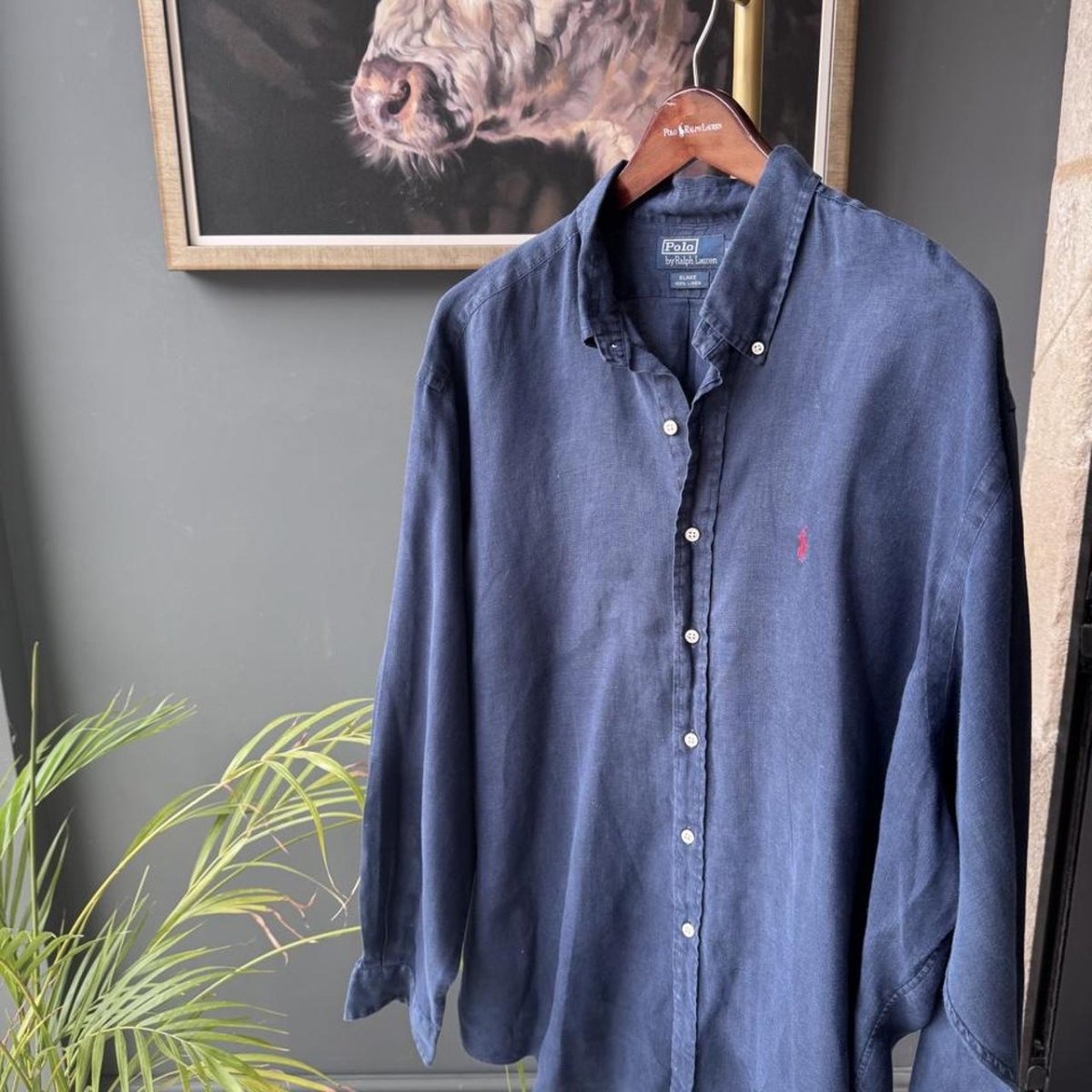 Polo Ralph Lauren Embroidered Pony Linen Shirt XXL - Threads Uncovered