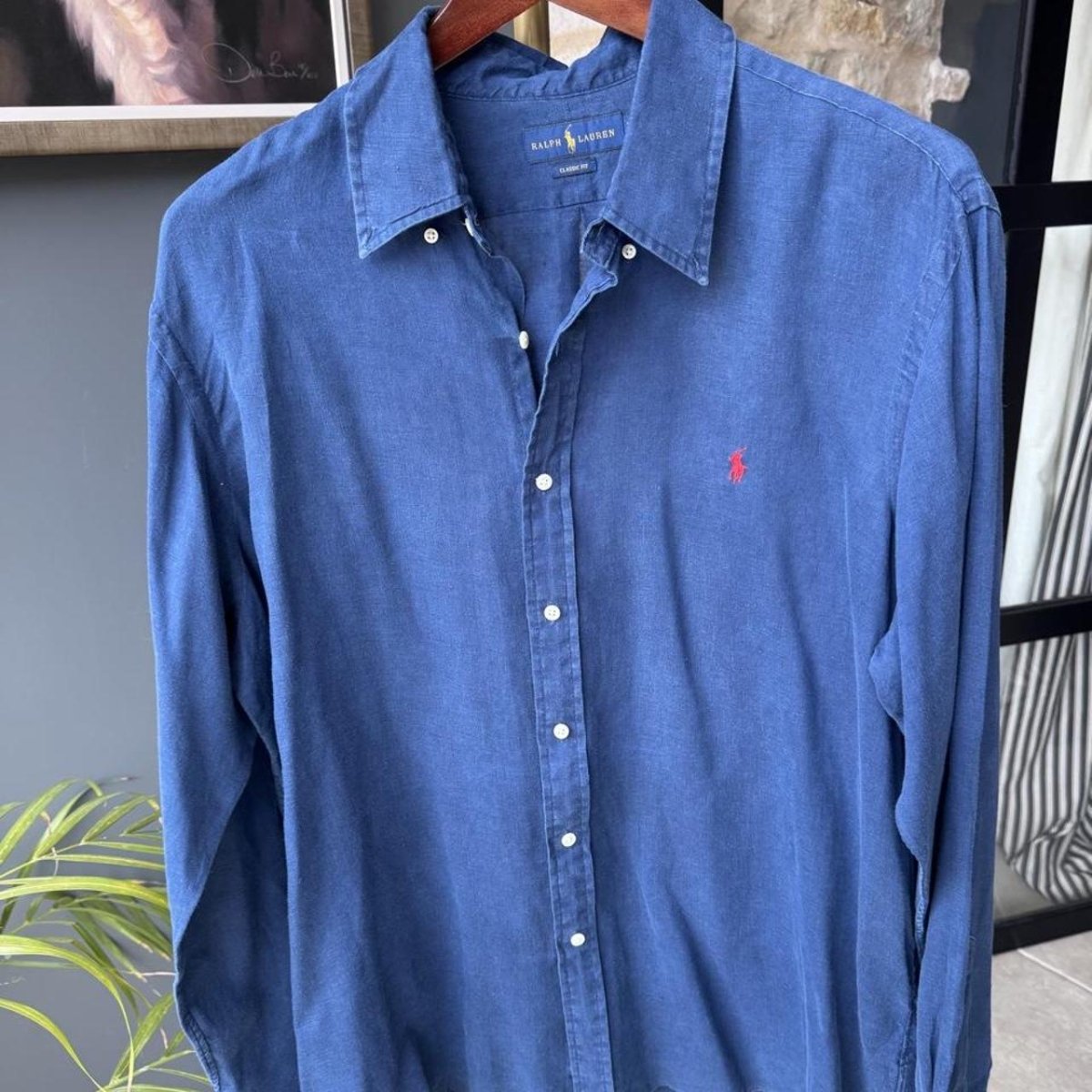 Polo Ralph Lauren Embroidered Pony Linen Shirt XXL - Threads Uncovered