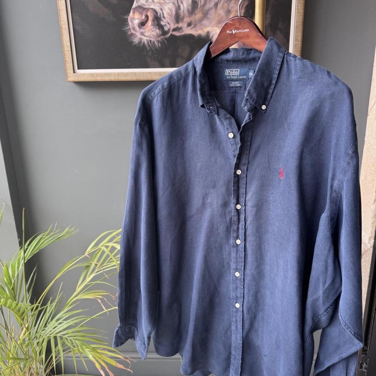 Polo Ralph Lauren Embroidered Pony Linen Shirt XXL - Threads Uncovered