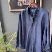 Polo Ralph Lauren Embroidered Pony Linen Shirt XXL - Threads Uncovered