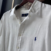 Polo Ralph Lauren Embroidered Pony Linen Shirt XXL - Threads Uncovered