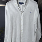 Polo Ralph Lauren Embroidered Pony Linen Shirt XXL - Threads Uncovered