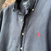 Polo Ralph Lauren Embroidered Pony Linen Shirt XXL - Threads Uncovered
