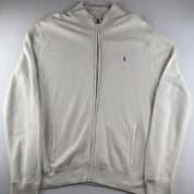 Polo Ralph Lauren Embroidered Pony Pima Cotton Full Zip Jumper XXL - Threads Uncovered