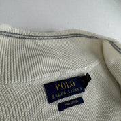 Polo Ralph Lauren Embroidered Pony Pima Cotton Full Zip Jumper XXL - Threads Uncovered