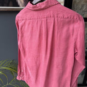 Polo Ralph Lauren Embroidered Pony Pink Linen Shirt M - Threads Uncovered