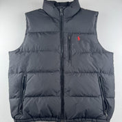Polo Ralph Lauren Embroidered Pony Puffer Gilet L - Threads Uncovered