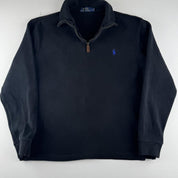 Polo Ralph Lauren Embroidered Pony Quarter Zip Fleece S - Threads Uncovered