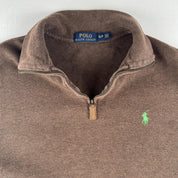 Polo Ralph Lauren Embroidered Pony Quarter Zip Fleece S - Threads Uncovered