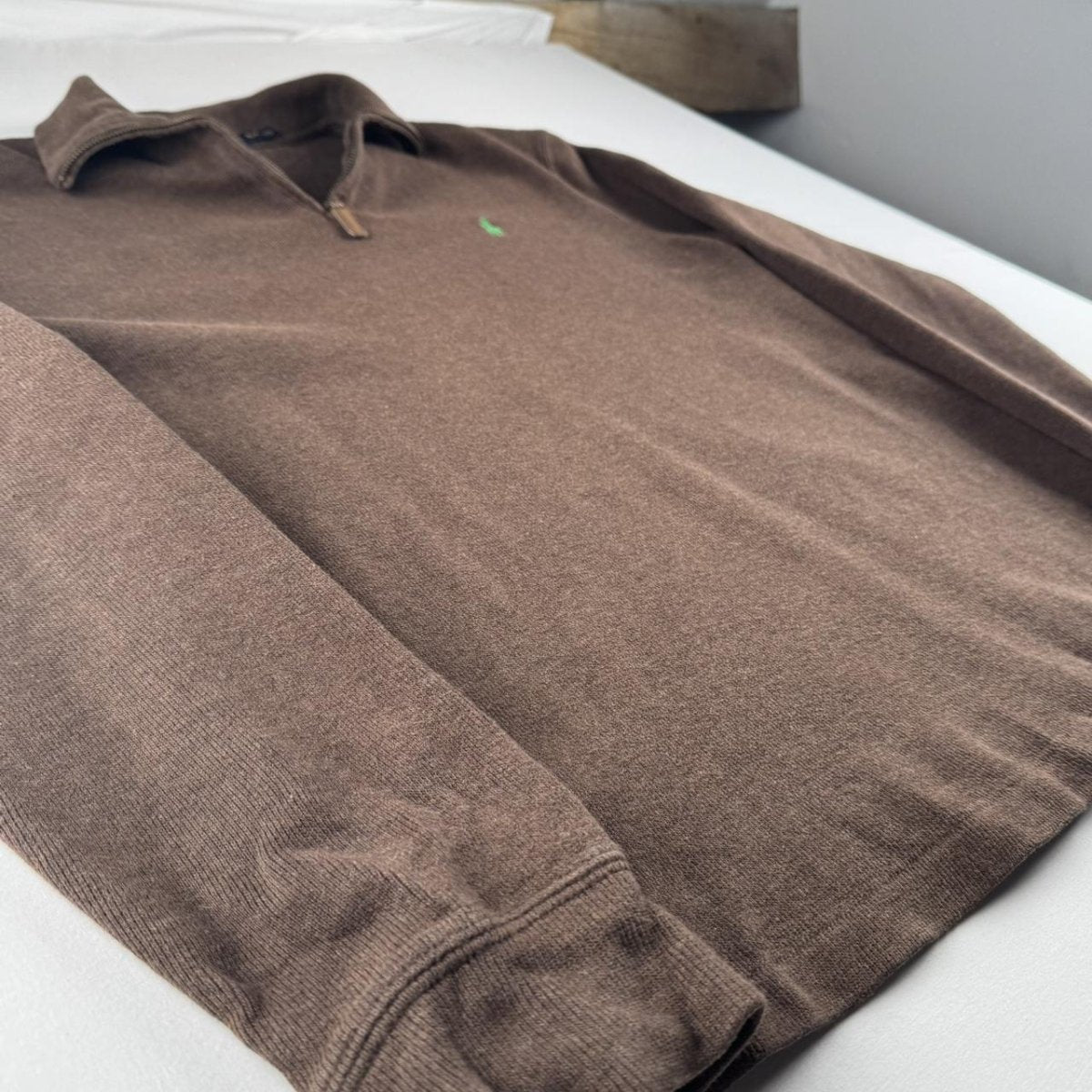Polo Ralph Lauren Embroidered Pony Quarter Zip Fleece S - Threads Uncovered