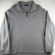 Polo Ralph Lauren Embroidered Pony Quarter Zip Fleece XXL - Threads Uncovered