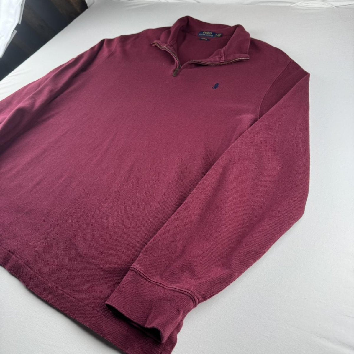 Polo Ralph Lauren Embroidered Pony Quarter Zip XXL - Threads Uncovered