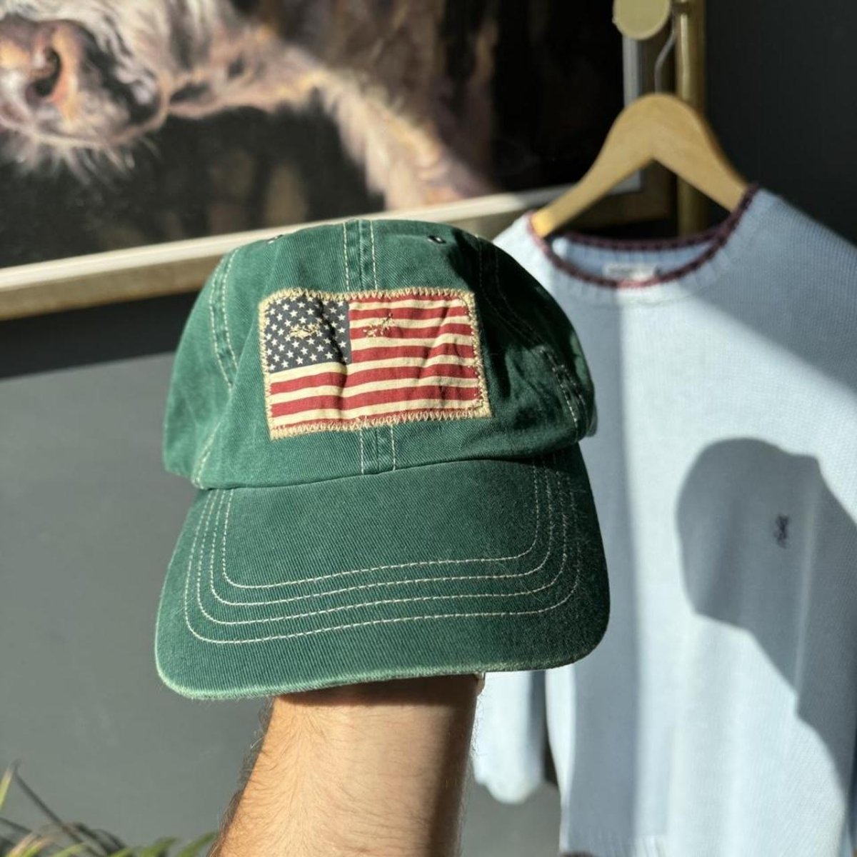 Polo Ralph Lauren Flag Embroidered Cap - Threads Uncovered