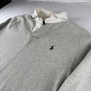 Polo Ralph Lauren Green Embroidered Pony Rugby Polo Shirt M - Threads Uncovered