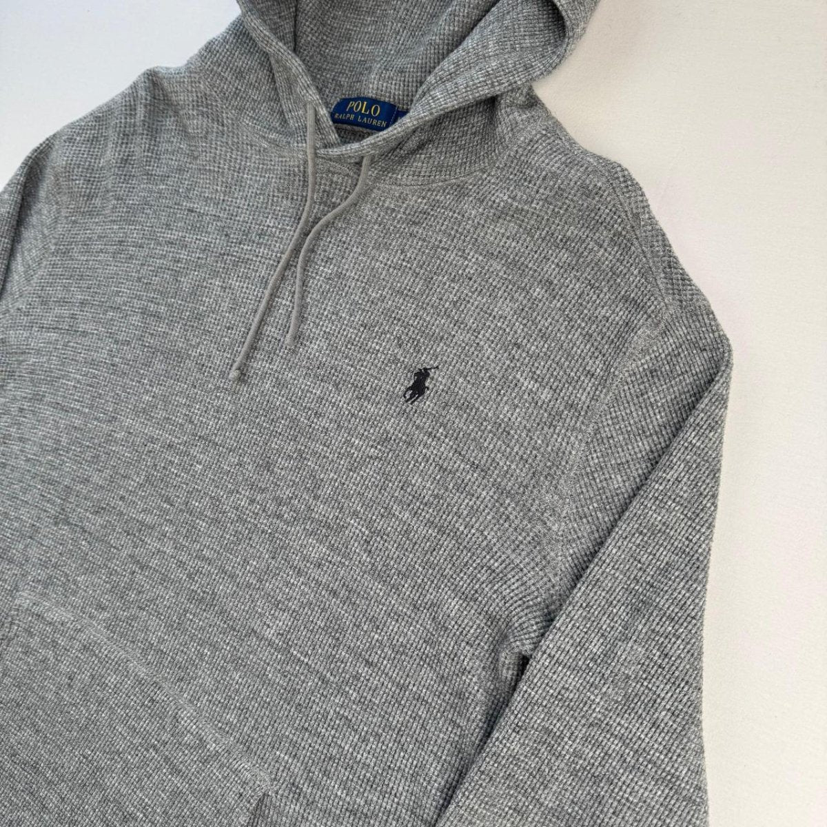 Polo Ralph Lauren Hoodie in Grey Size L - Threads Uncovered