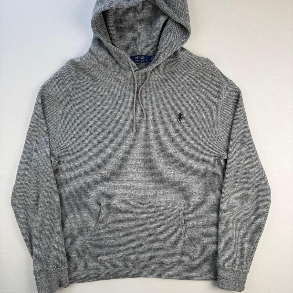 Polo Ralph Lauren Hoodie in Grey Size L - Threads Uncovered
