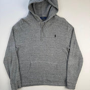 Polo Ralph Lauren Hoodie in Grey Size L - Threads Uncovered